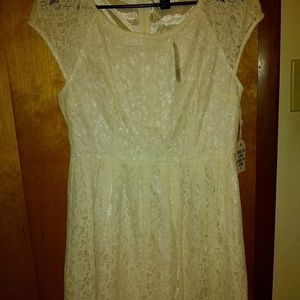 White lace dress